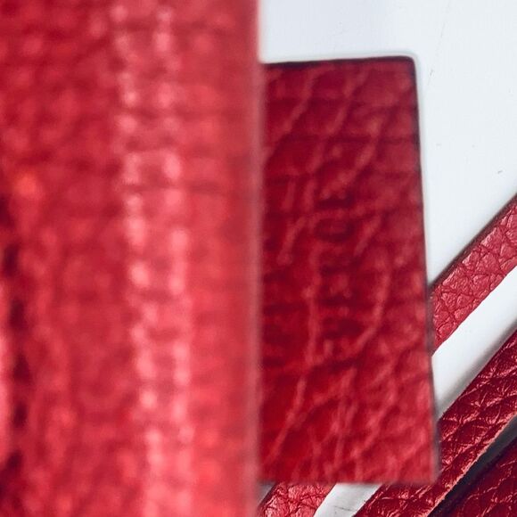 Auth Gucci Tabasco Red Small Soho Disco Crossbody Bag Preloved Purse Excellent - Picture 14 of 16